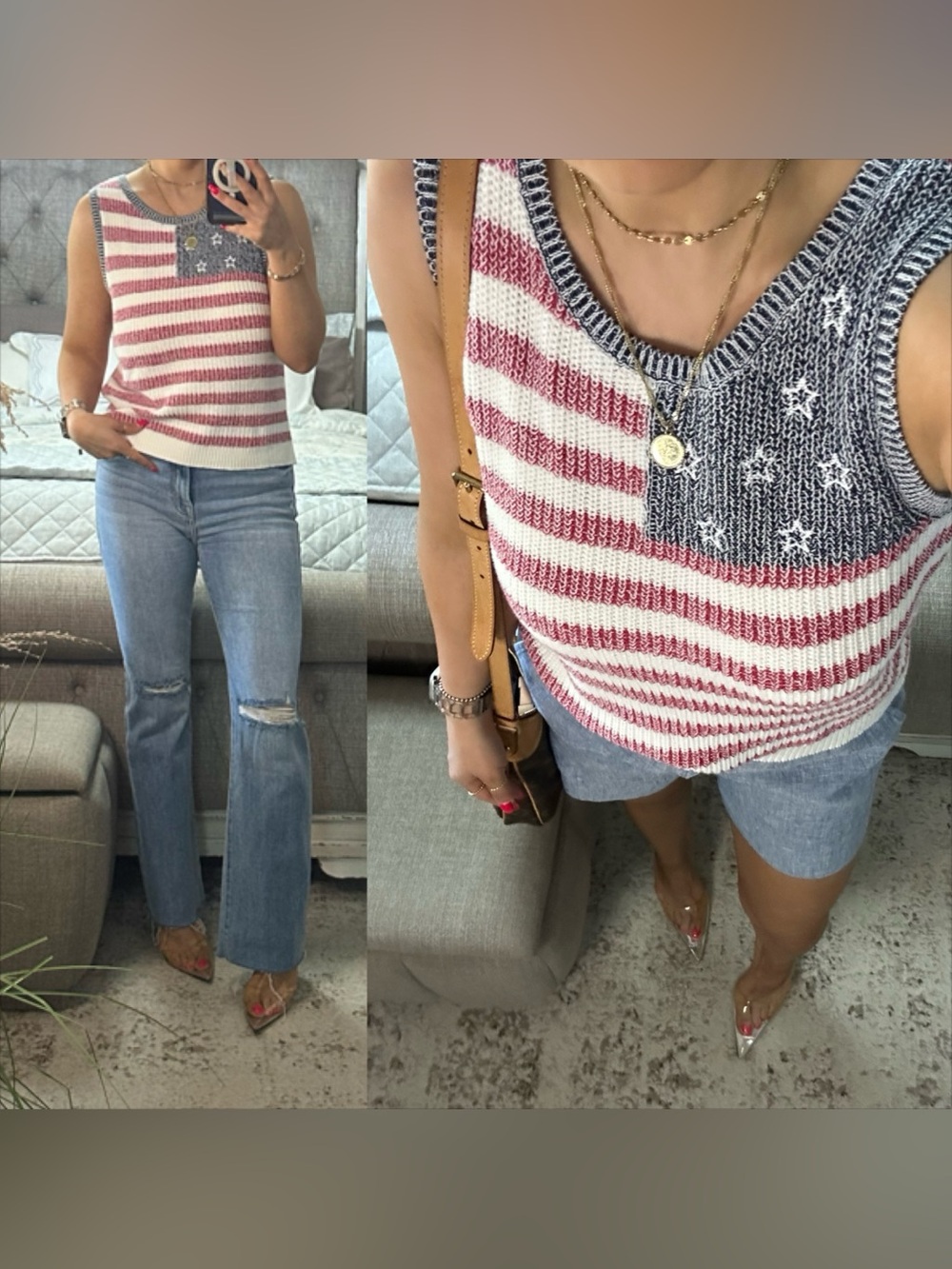 New❤️ Stars & Stripes Knit Tank